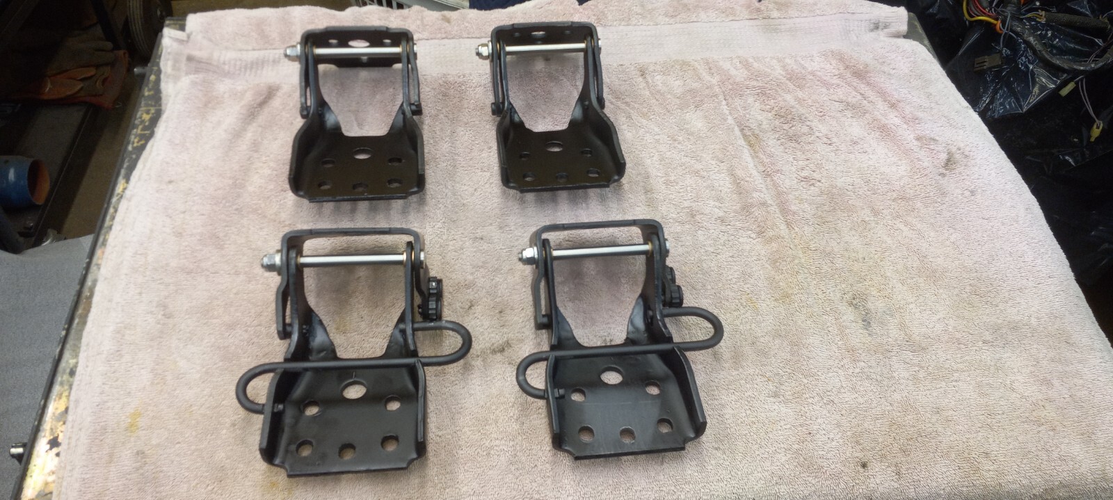 73 To 79 Ford Truck Door Hinges Complete Set Restored For Left And Right Doors