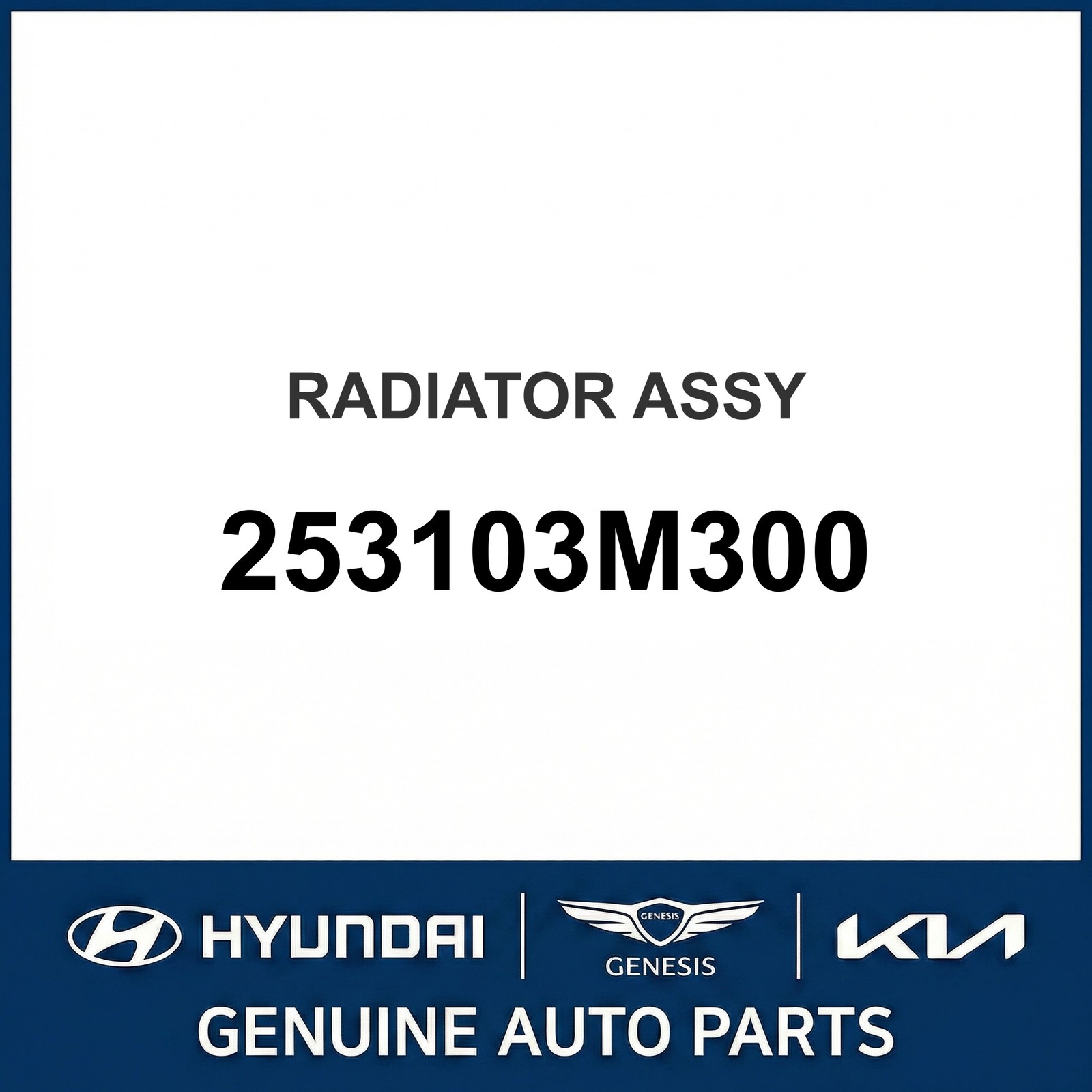 2008-2014 Hyundai Genesis Radiator Assembly OEM New 253103M300 2008-2014 Hyundai Genesis Radiator Assembly OEM New 253103M300