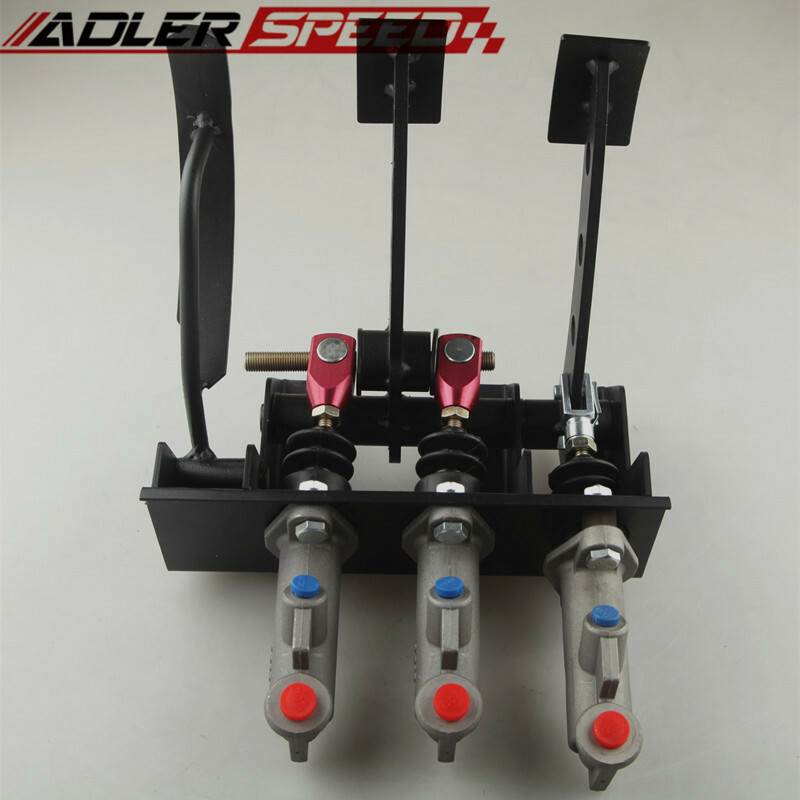 ADLERSPEED Race Rally Hydraulic Clutch Brake Bias Pedal Box Assembly ADLERSPEED Race Rally Hydraulic Clutch Brake Bias Pedal Box Assembly