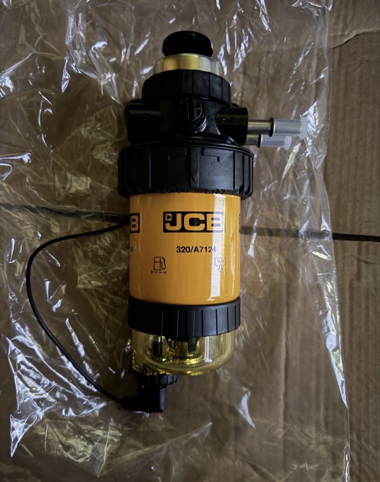 OEM JCB 320/A7124 Fuel Water Separator Filter Assembly w/ Sensor New