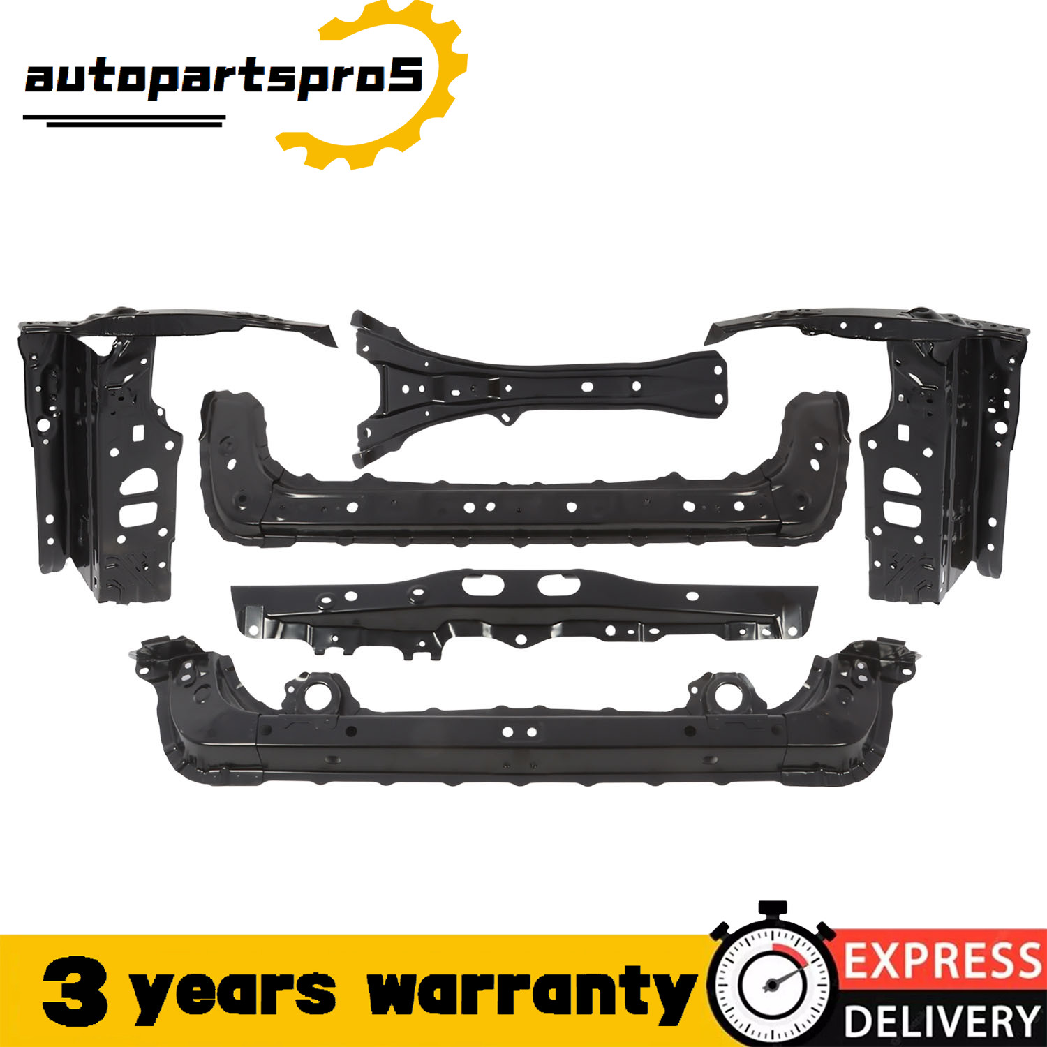 Driver Passenger Front Radiator Support Set For 2020-2024 Subaru Legacy Outback