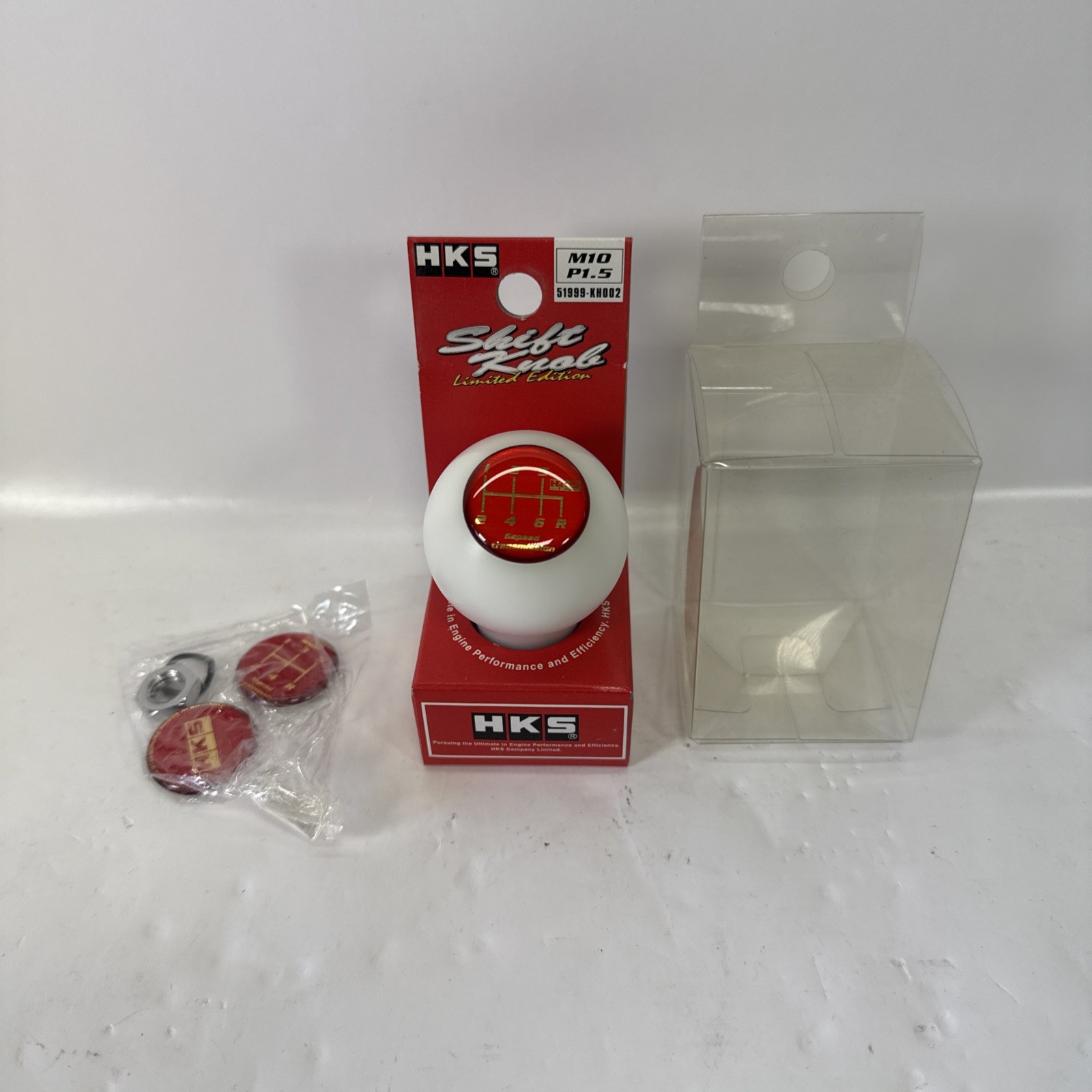 Rare JDM HKS Shift Knob 5 & 6 Speed White Limited Edition M10 P1.5 NOS Open Box Rare JDM HKS Shift Knob 5 & 6 Speed White Limited Edition M10 P1.5 NOS Open Box