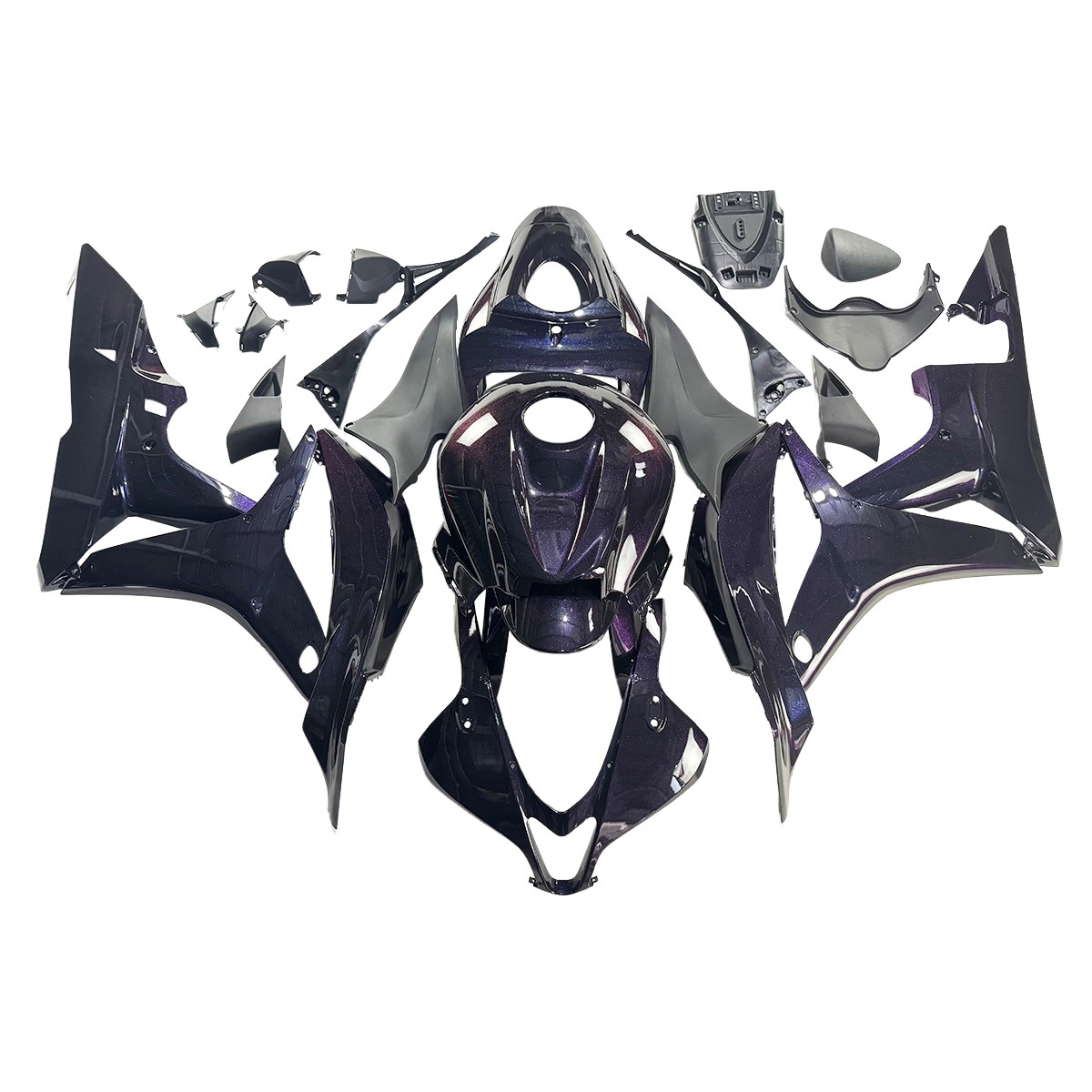 Chameleon Purple Gold Fairings Kit for 2007 2008 Honda CBR600RR F5 ABS Bodywork
