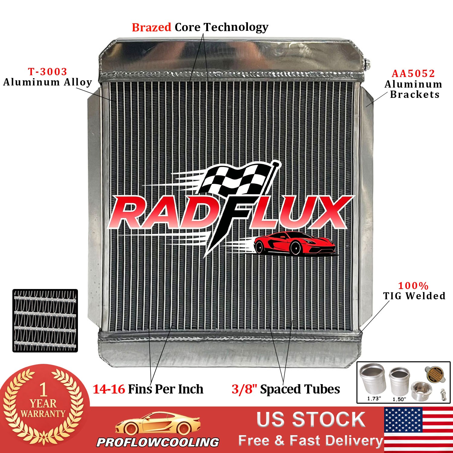 Aluminum Cooling Performance Custom Radiator Kit 20\