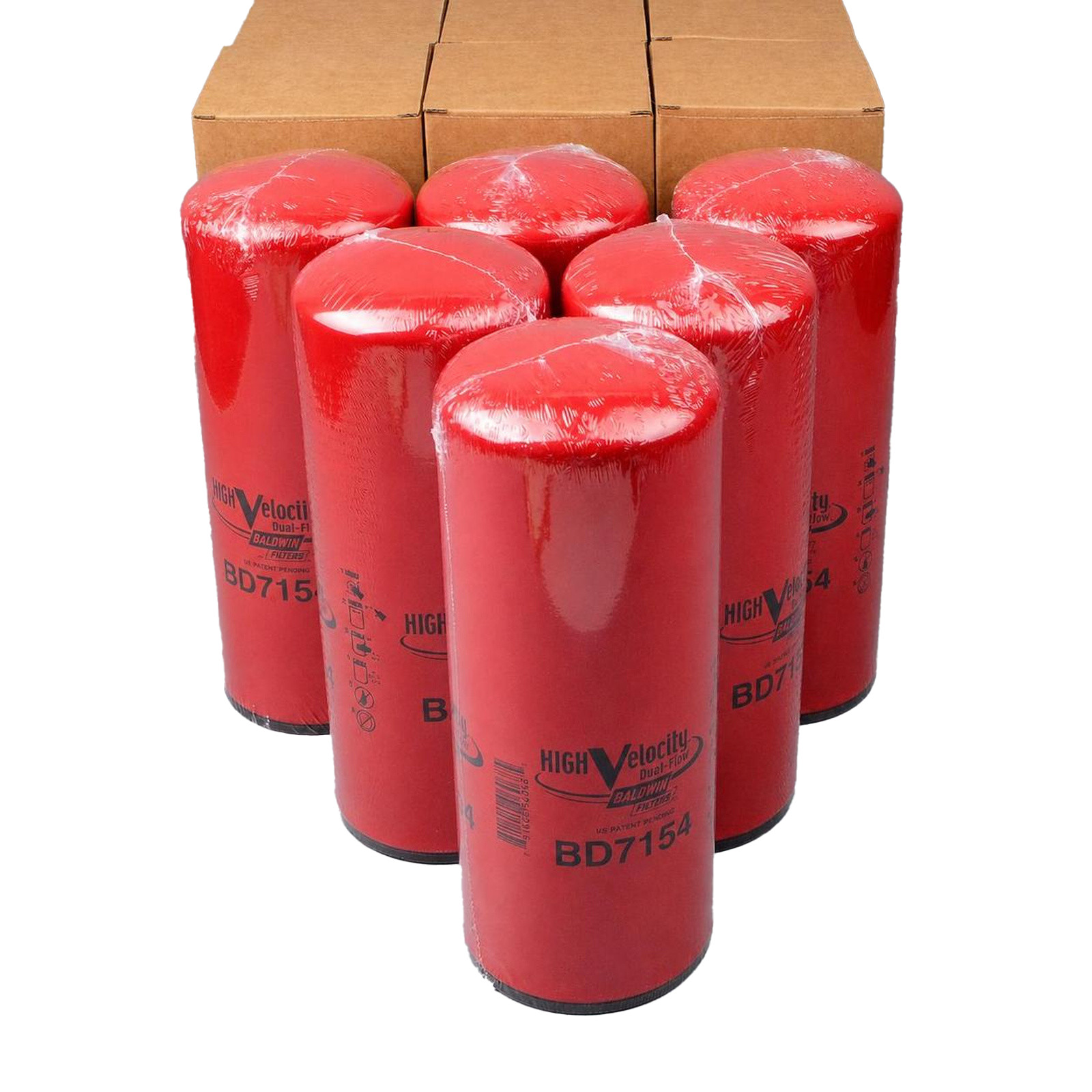 6Pcs New Baldwin BD7154 / 3406809 / LF9001 Spin-On Lube / Oil Filter
