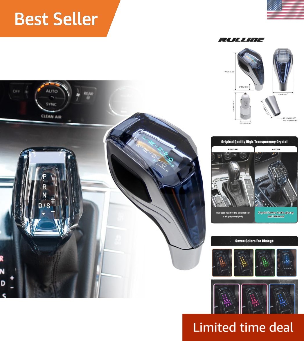 LED Crystal Shift Knob Touch-Activated Universal LED Crystal Shift Knob Touch-Activated Universal