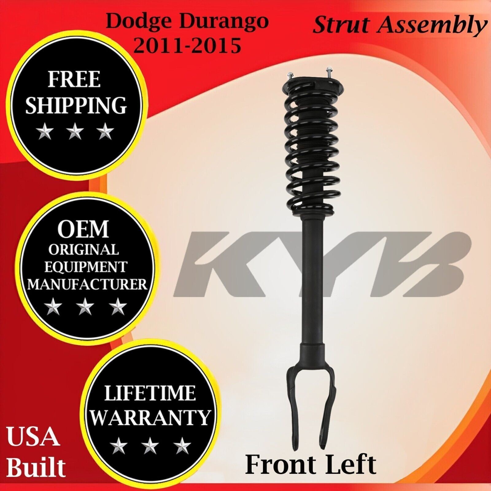 Genuine KYB OEM Front Left Strut Assembly For 2011-2015 Dodge Durango 2WD/4X4