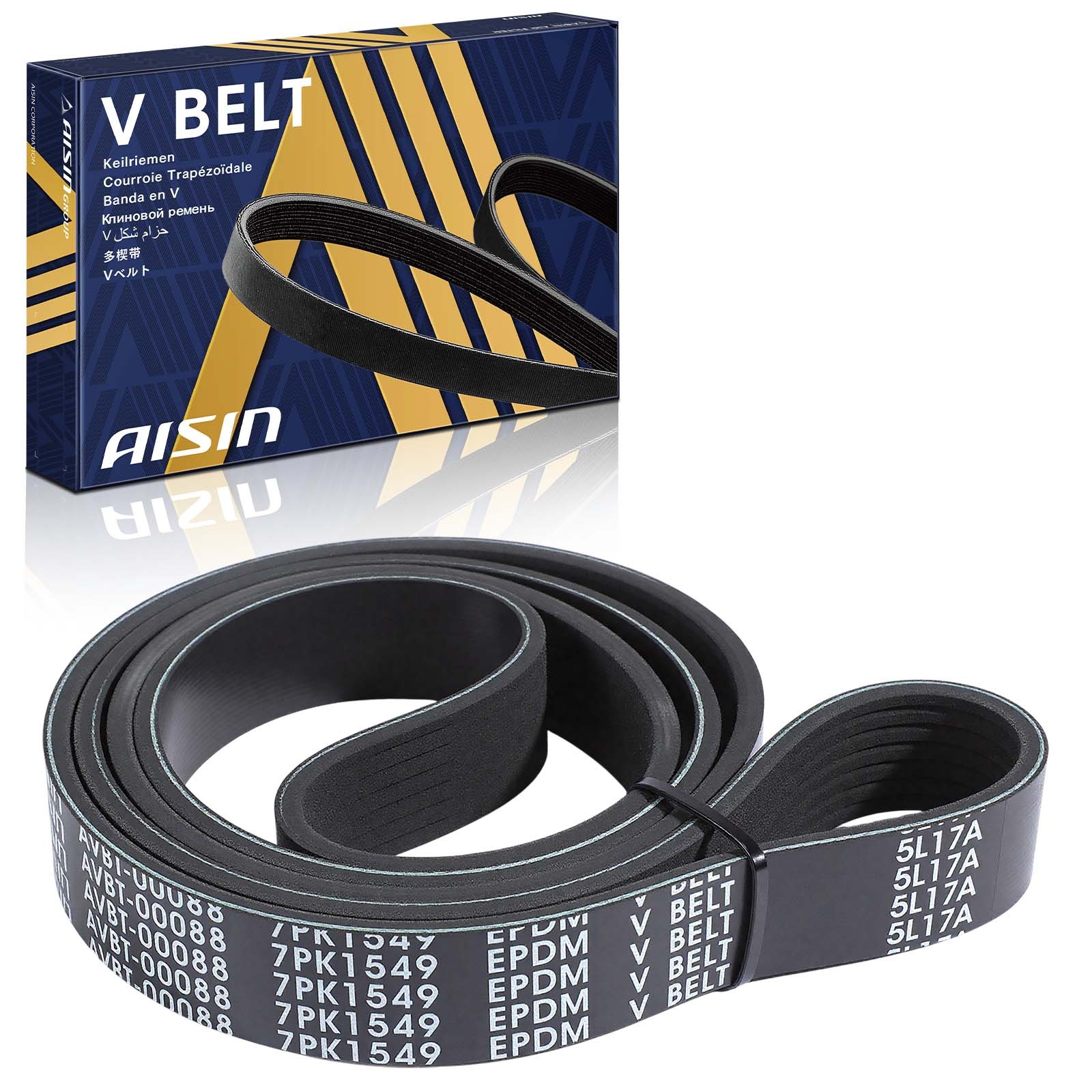 AISIN Serpentine Belt for Toyota Camry RAV4 Highlander Lexus RX350 2006-2018 AISIN Serpentine Belt for Toyota Camry RAV4 Highlander Lexus RX350 2006-2018