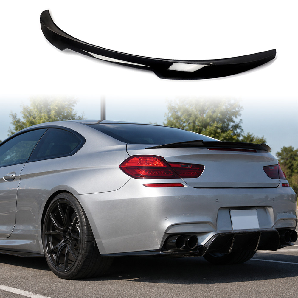 M4 Style For 2012-2018 BMW 6-Series F06 M6 Rear Trunk Spoiler Glossy Black