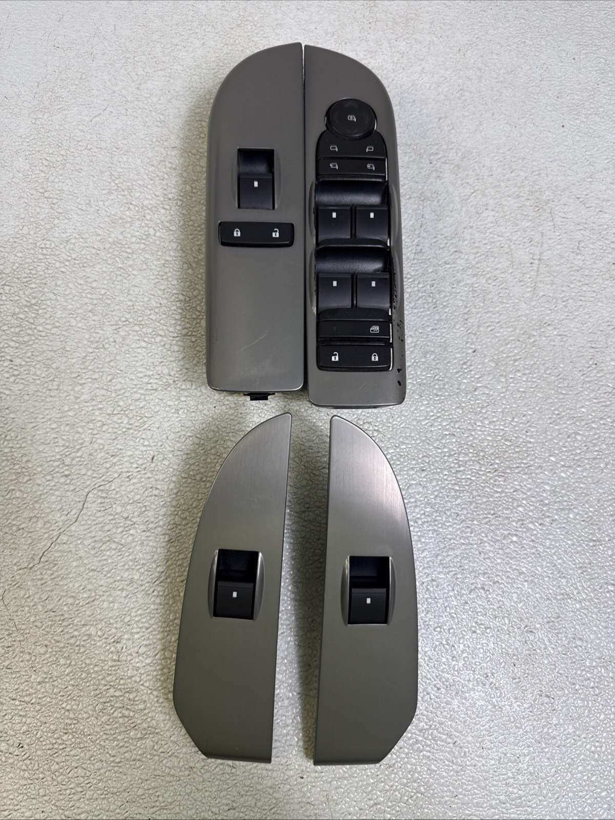 10-13 Chevy Suburban Tahoe Yukon Master Power Window Switch Set OEM Silver