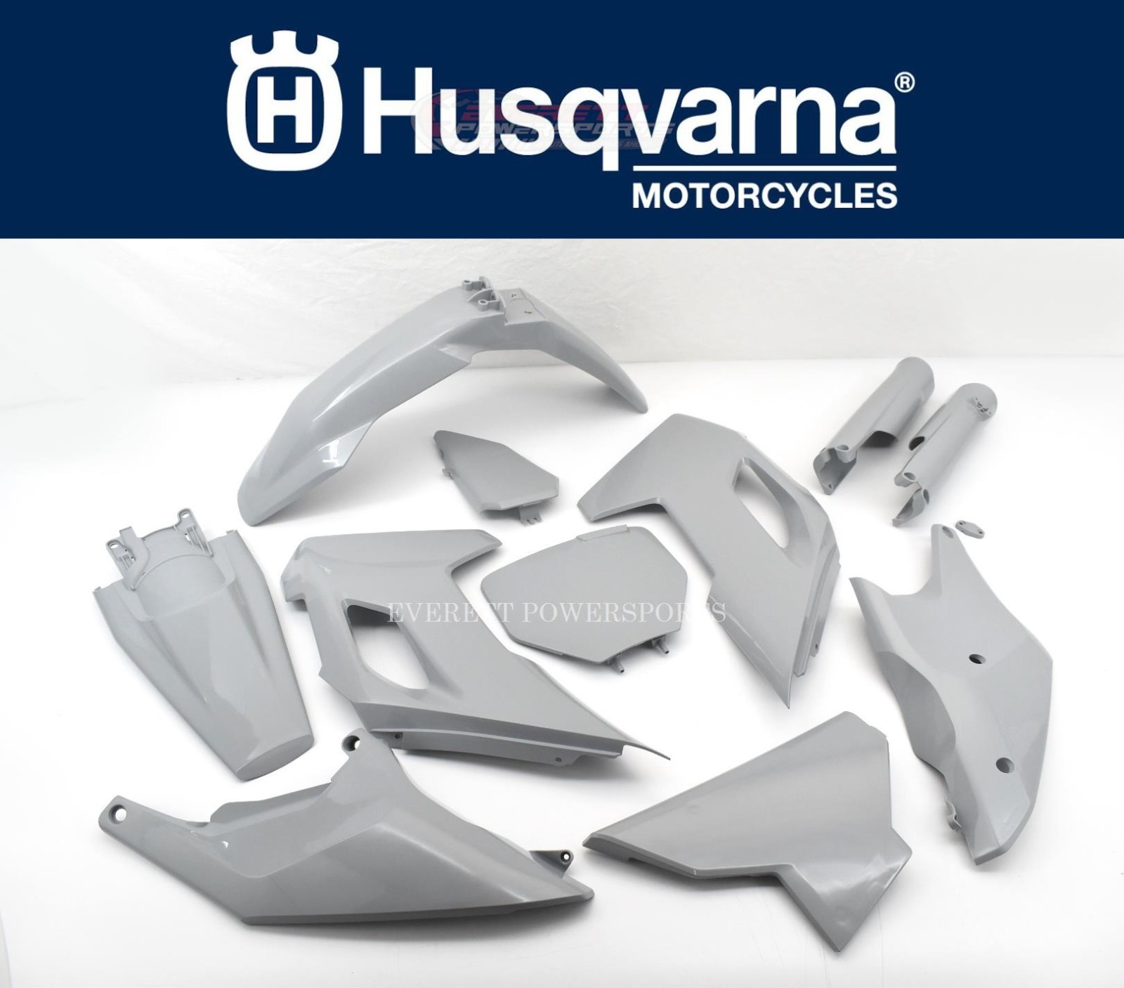 OEM Plastic Kit Fenders Gray FC250-450 FX 350/450 TC125-300 TX 300 23-24 #O390