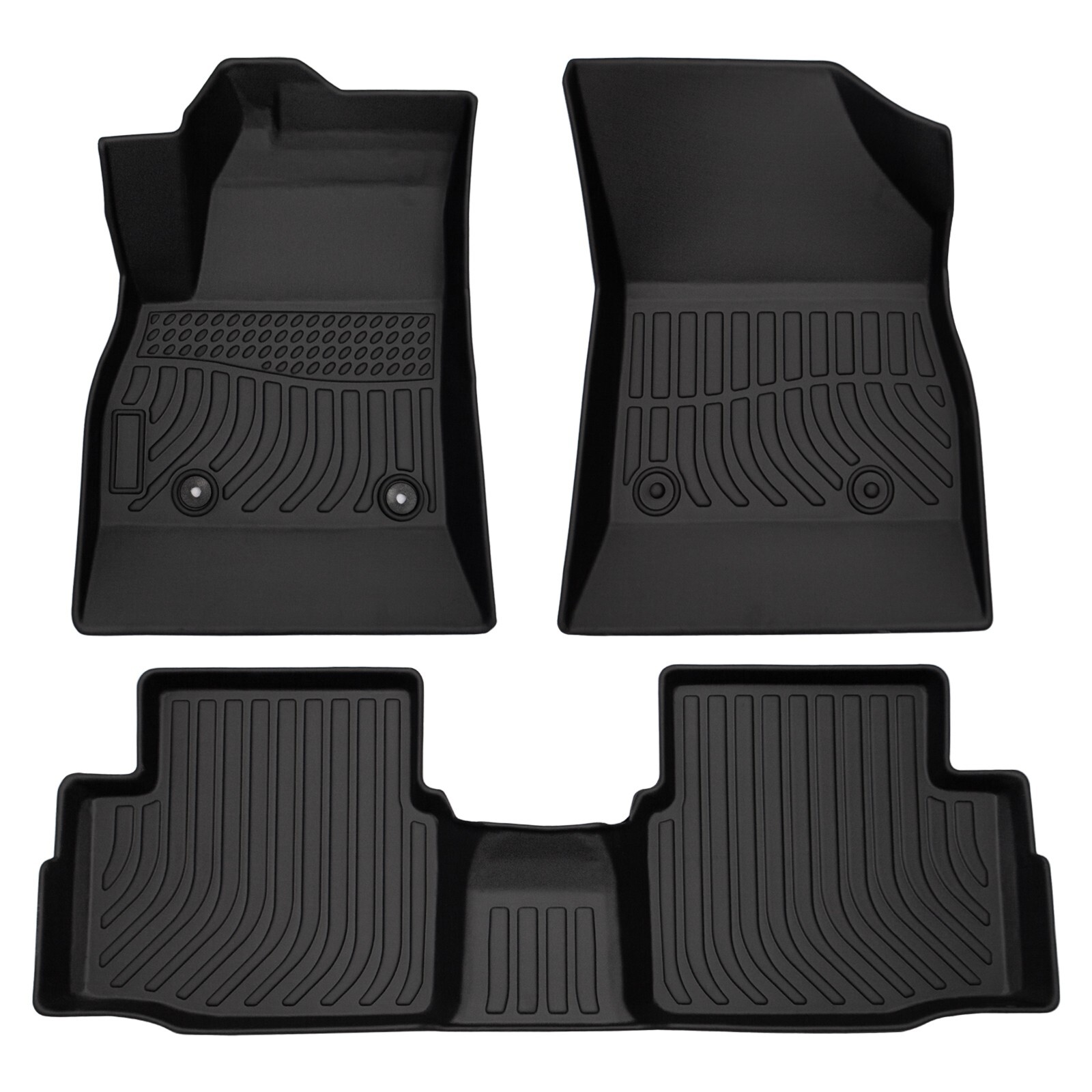 Floor Mats Liner Carpets For 2016-2019 Chevy Cruze TPE Rubber All Weather 3PCS Floor Mats Liner Carpets For 2016-2019 Chevy Cruze TPE Rubber All Weather 3PCS