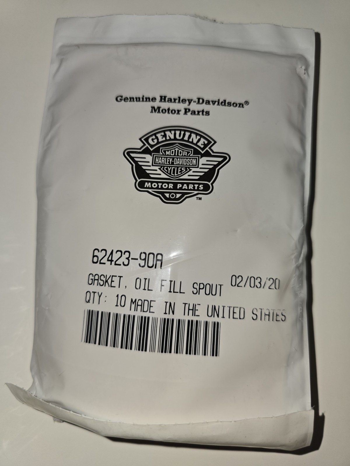 91-98 Harley Davidson Dyna Oil Fill Spout Gasket 62423-90A OEM QTY:1 91-98 Harley Davidson Dyna Oil Fill Spout Gasket 62423-90A OEM QTY:1