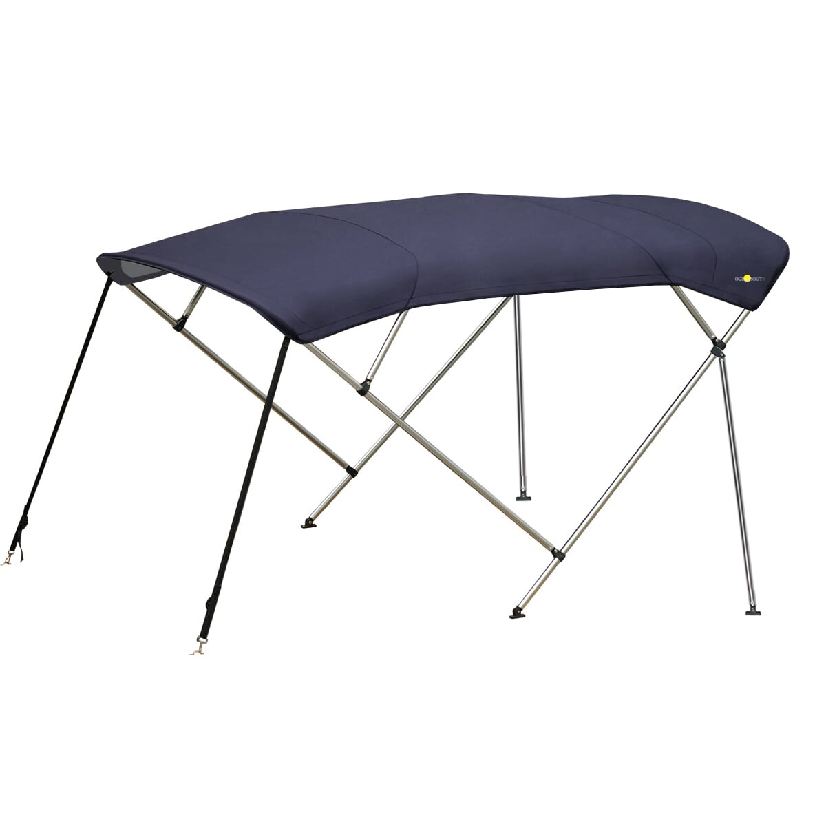 BIMINI TOP 4 Bow Boat Cover 8ft Long With Rear Poles BIMINI TOP 4 Bow Boat Cover 8ft Long With Rear Poles