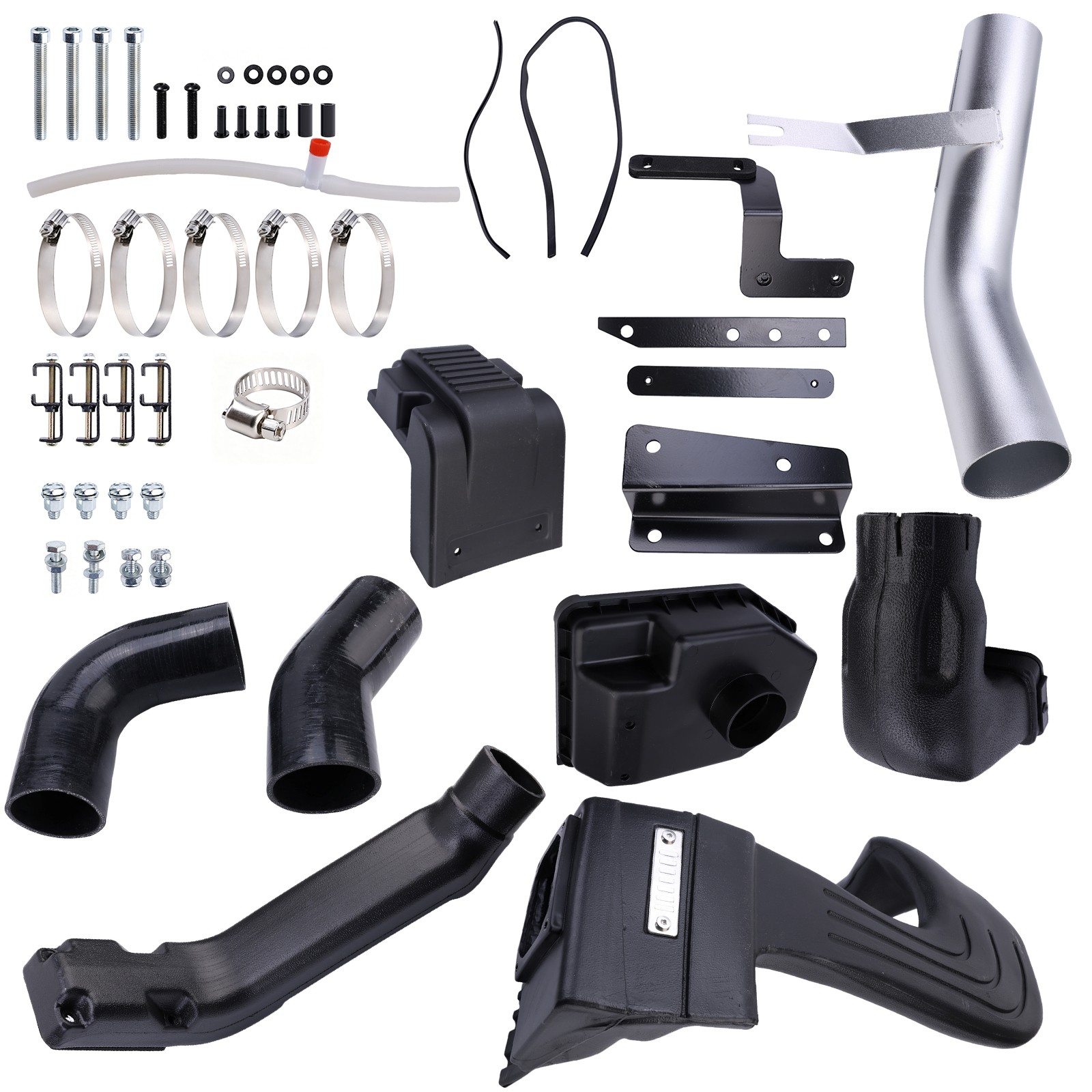 New Low High Mount Snorkel For Jeep Wrangler JK Air Intake 2007 2008-2018 Black