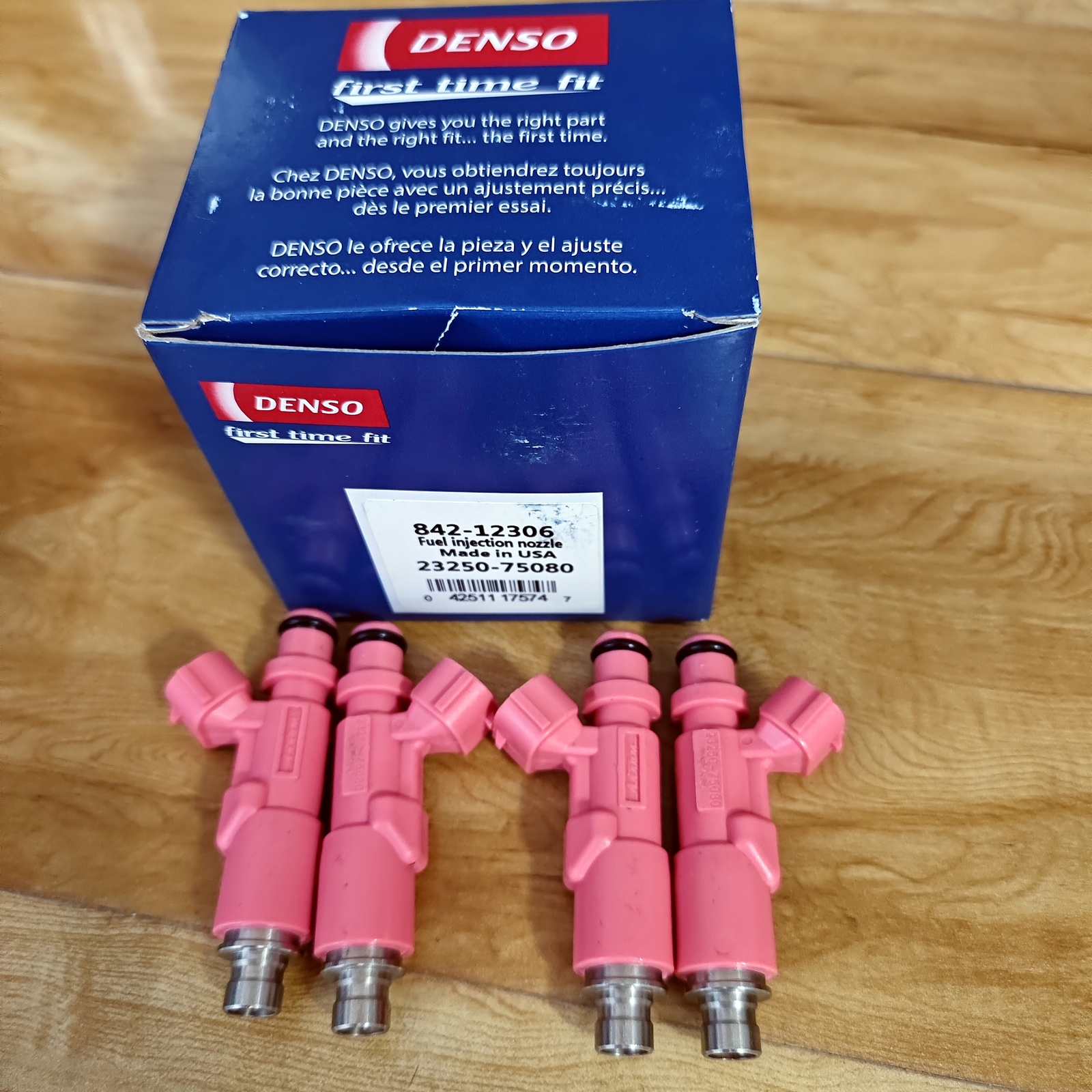 4X DENSO Fuel Injectors For 99-04 Toyota 4Runner Tacoma 2.4L 2.7L L4 23250-75080