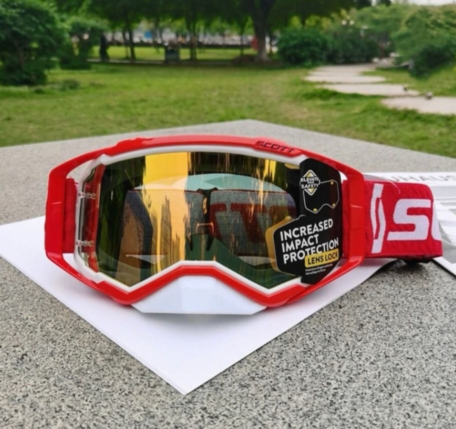 NEW Scott Prospect MX Goggles Red Chrome Lens ATV UTV Motocross Heritage