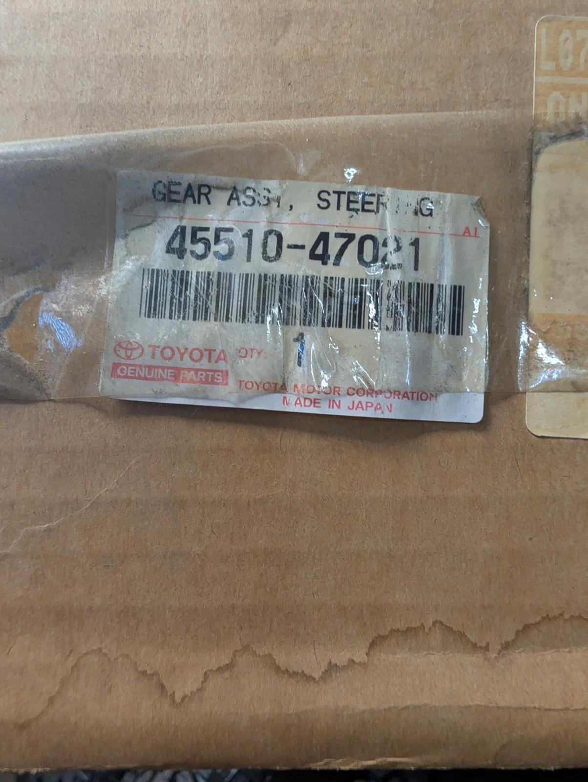 NOS 04-09 Toyota Prius Steering Rack 45510-47021 NOS 04-09 Toyota Prius Steering Rack 45510-47021
