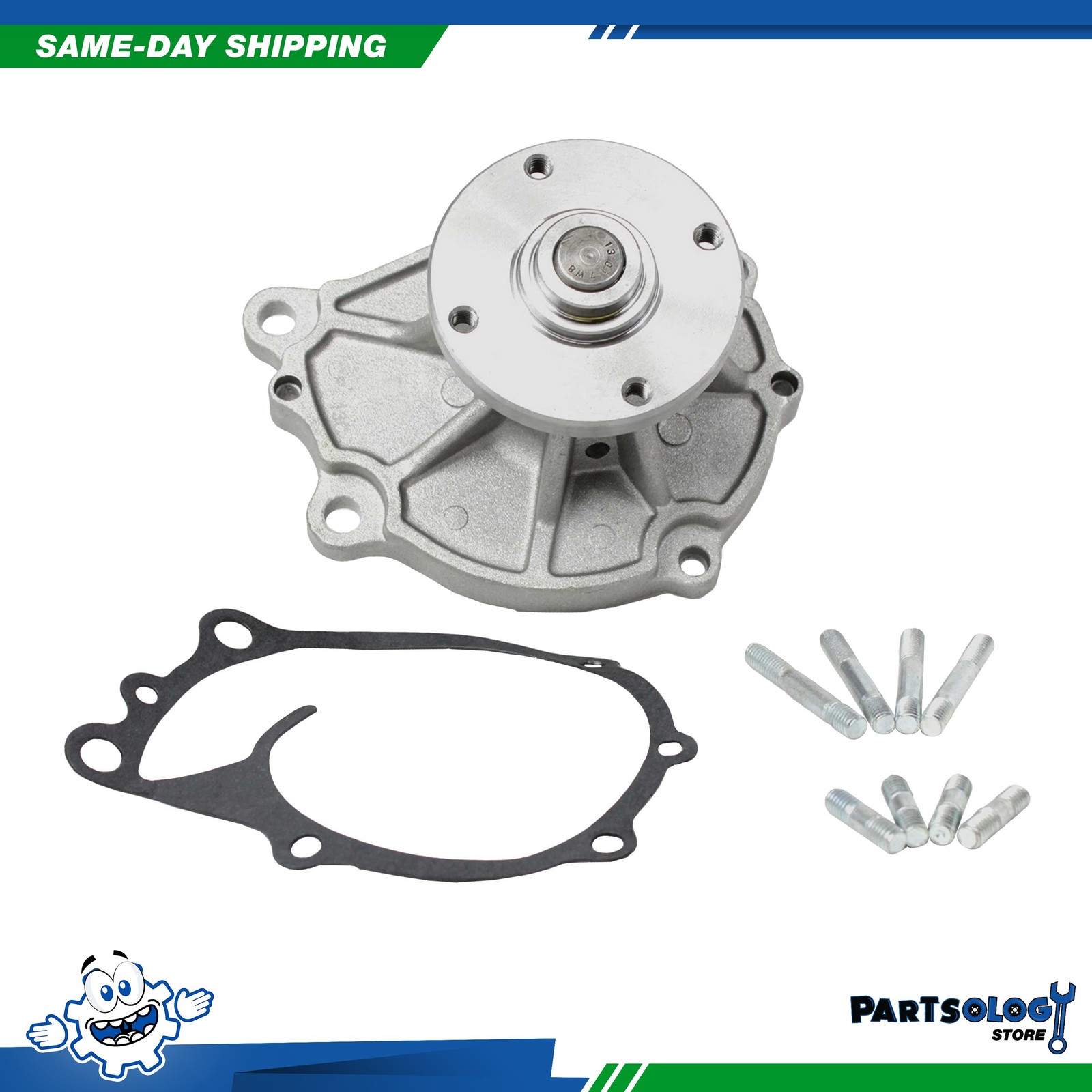 DNJ WP608 Water Pump For 70-84 Nissan 240Z 260Z Maxima 2.4L-2.8L L6 SOHC 12v