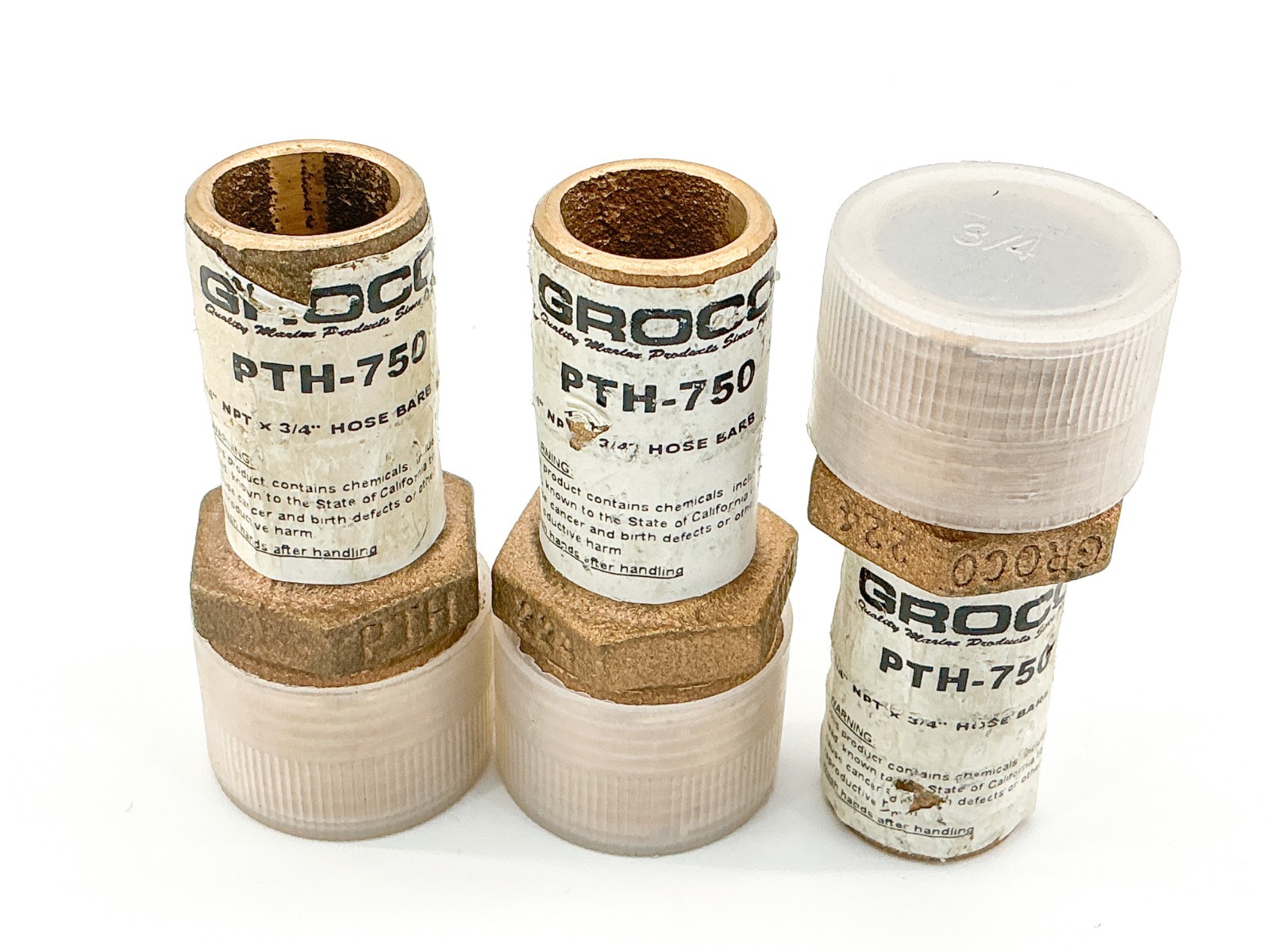 New Lot of 3 Groco PTH-750 3/4 New Lot of 3 Groco PTH-750 3/4