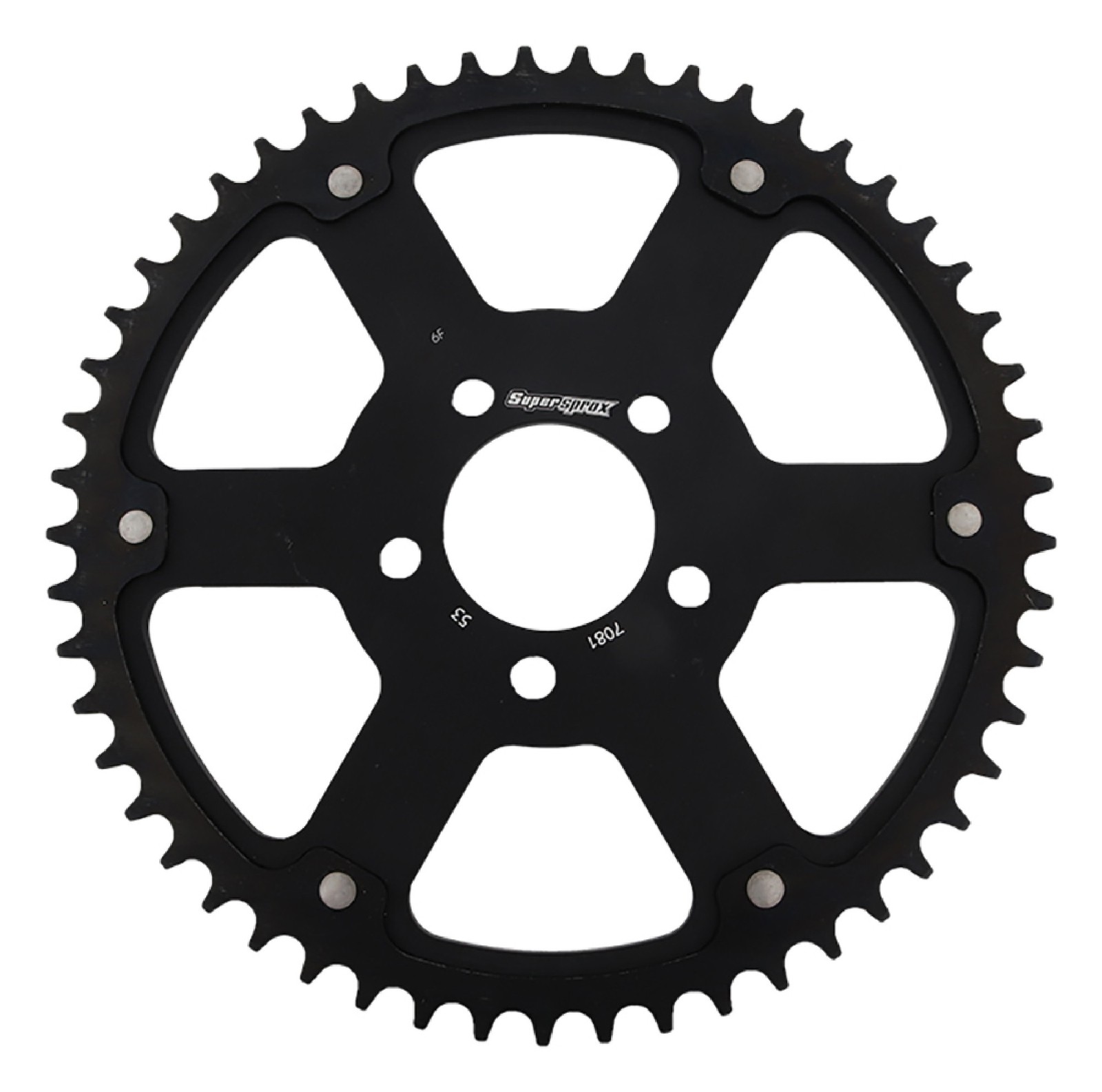 Black Stealth sprocket For Harley 530 pitch 2.21 bore 5 bolts; RST-7081-53-BLK