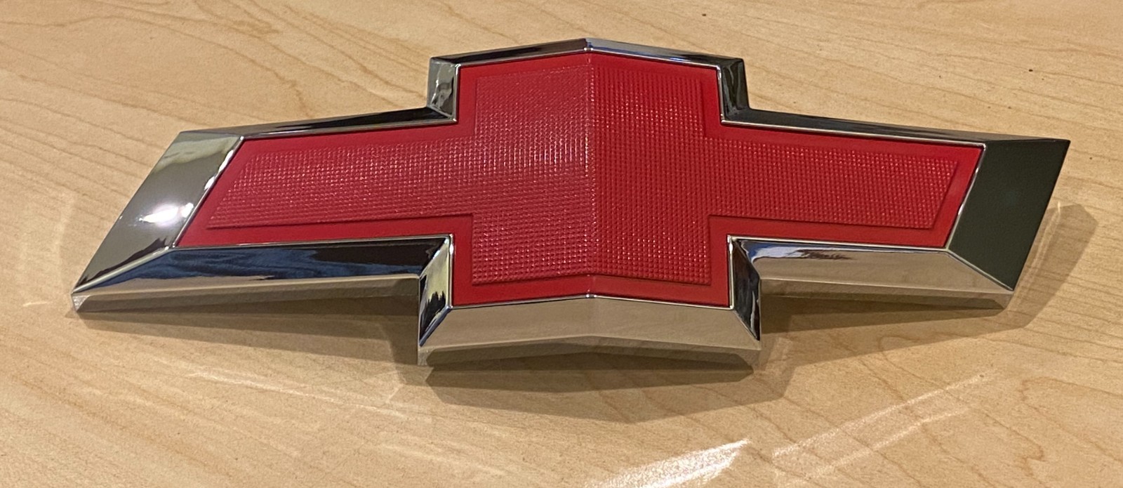 Fits Chevy Camaro 2010-2013 Front Grille Red Textured Chrome Emblem Bowtie Fits Chevy Camaro 2010-2013 Front Grille Red Textured Chrome Emblem Bowtie