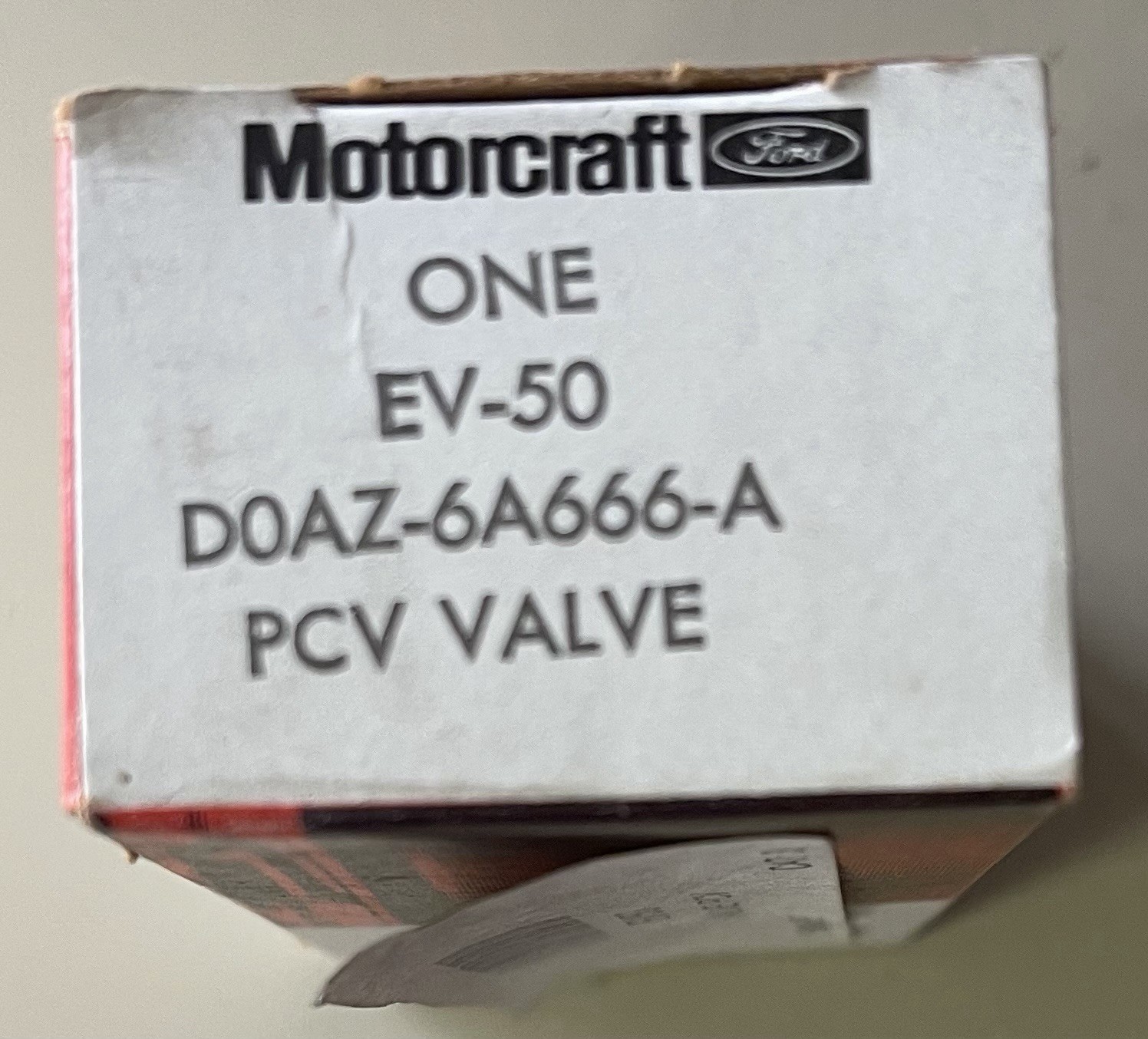 Motorcraft EV-50 D0AZ-6A666-A Positive Crankcase Ventilation Valve NOS Motorcraft EV-50 D0AZ-6A666-A Positive Crankcase Ventilation Valve NOS