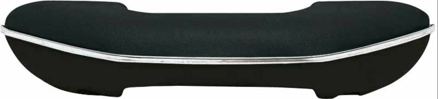 OER Black/Black Armrest With Stainless Trim For 1955-1966 Chevy/GMC Pickup Truck