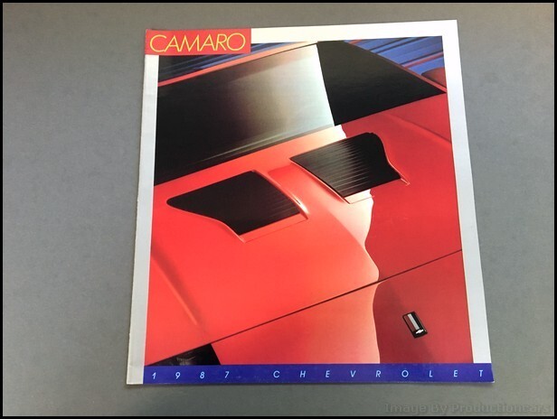 1987 Chevrolet Camaro 20-page Vintage Car Sales Brochure Catalog - Iroc-Z Z28 1987 Chevrolet Camaro 20-page Vintage Car Sales Brochure Catalog - Iroc-Z Z28