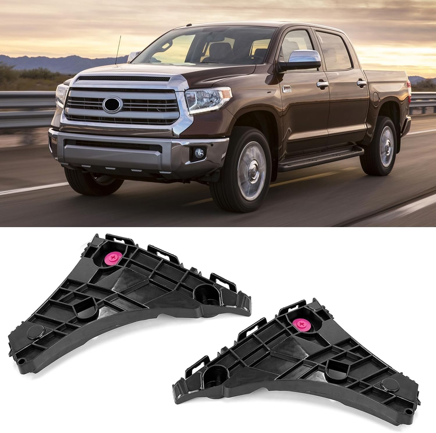 1 Par Soportes de guardabarros delanteros para Toyota Tundra 2014-2021