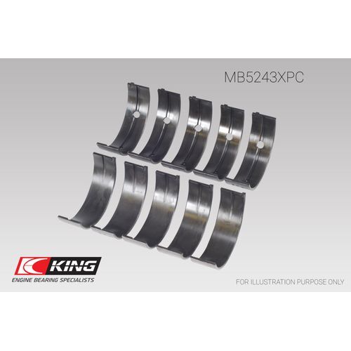 King Engine Bearings MB5243XPC STD Coated Main Bearing Set