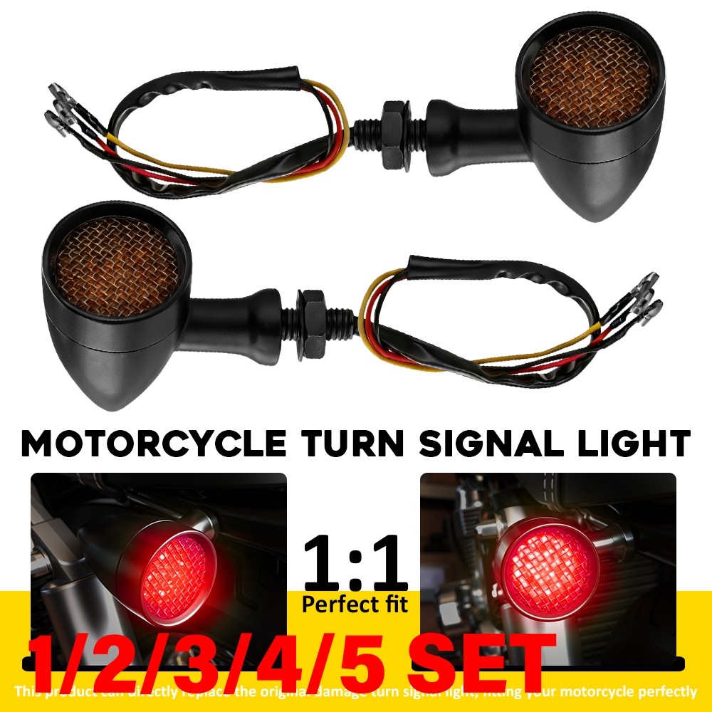 Motorcycle LED Turn Signal Blinker Brake Light Indicator Lamp Universal 1-5SET