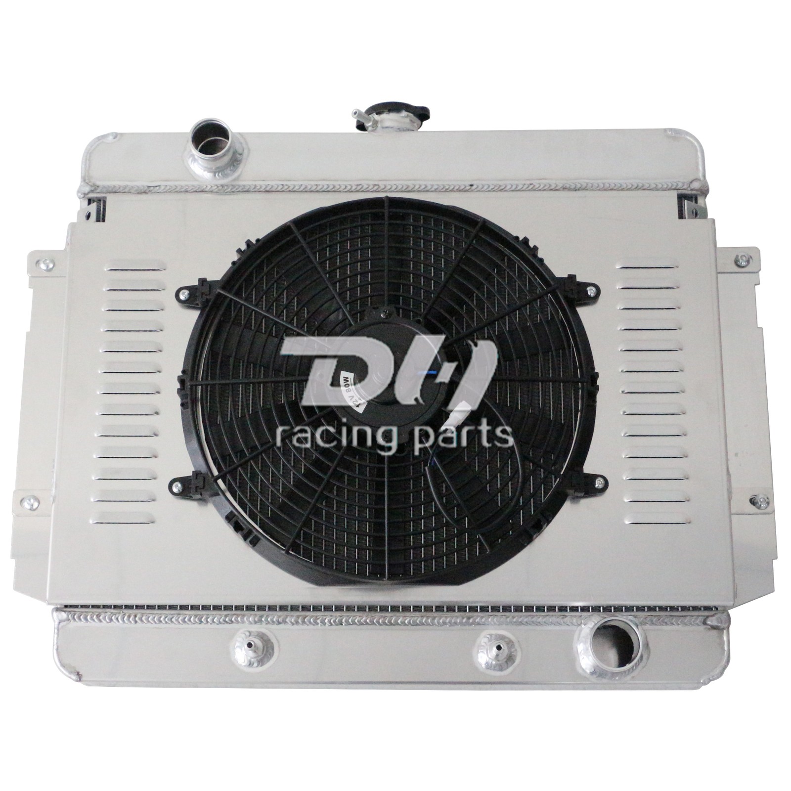 Alu 3 Rows Radiator+Shroud+Fan For 1969-70 Chevy Impala/Caprice/Bel Air 4.1-7.4L