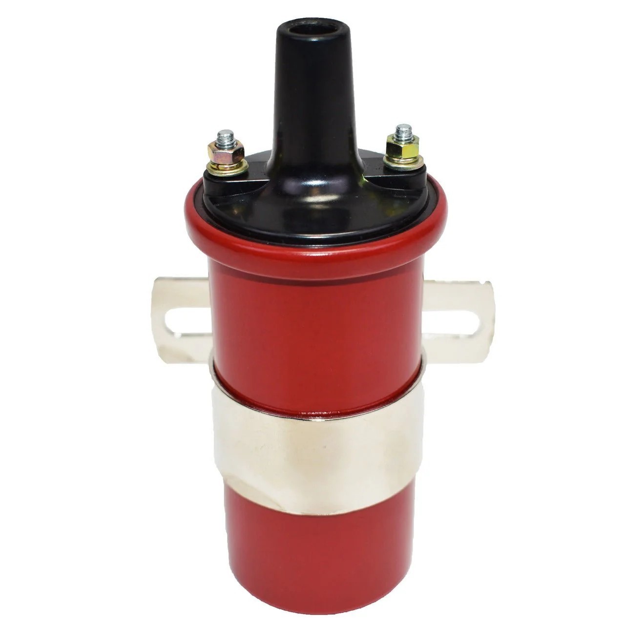 Oil Filled Canister Ignition Coil Female Remote 12V Round 45000V with Bracket