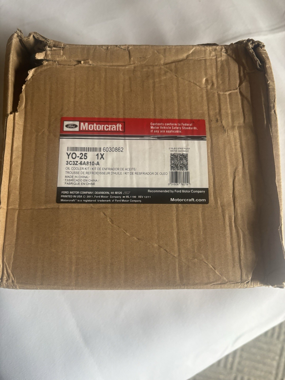 NEW FORD OIL COOLER - 6.0 Diesel - 3C3Z-6A810-A replaces 3C3Z-6A642-CA NEW FORD OIL COOLER - 6.0 Diesel - 3C3Z-6A810-A replaces 3C3Z-6A642-CA