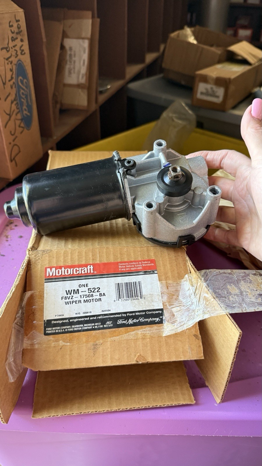 Motorcraft wm 522 wiper motor f8vz 17508 ba price New Old Stock Free Motorcraft wm 522 wiper motor f8vz 17508 ba price New Old Stock Free