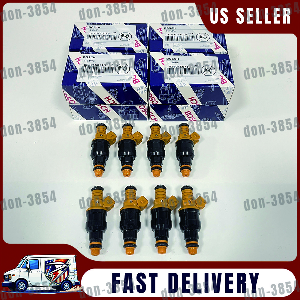 8X OEM Upgrade Fuel Injectors 0280150718 For F150 F250 F350 4.6 5.0L 5.4L 5.8L