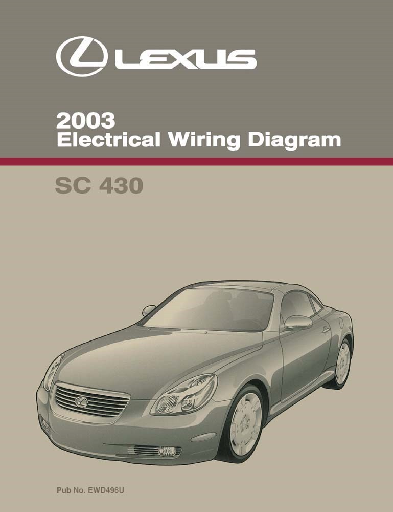2003 Lexus SC 430 Wiring Diagrams Manual