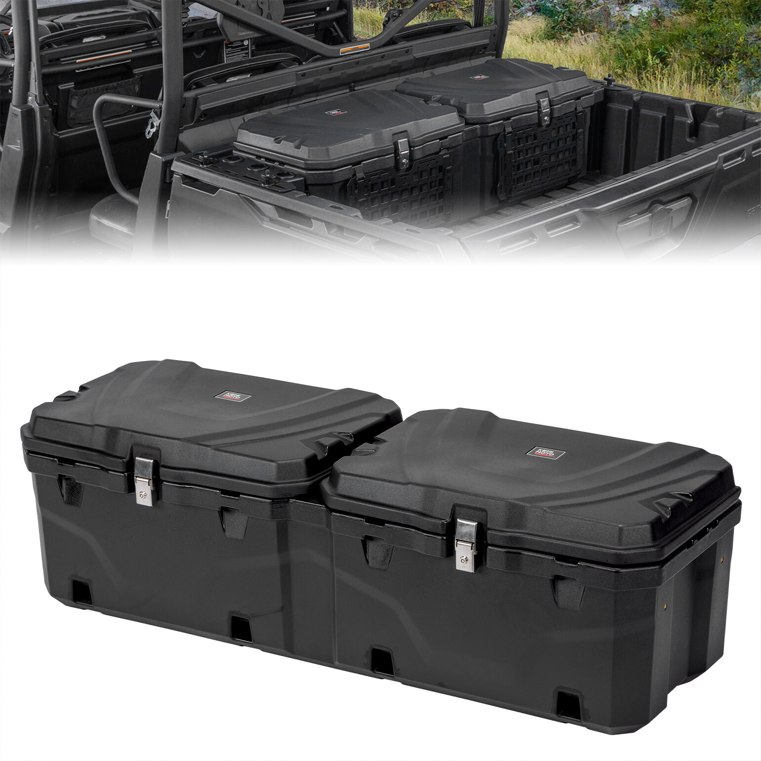 110L Rear Cargo Storage Bed Box for Can Am Defender HD8 HD10 HD11 Max 2016-2026
