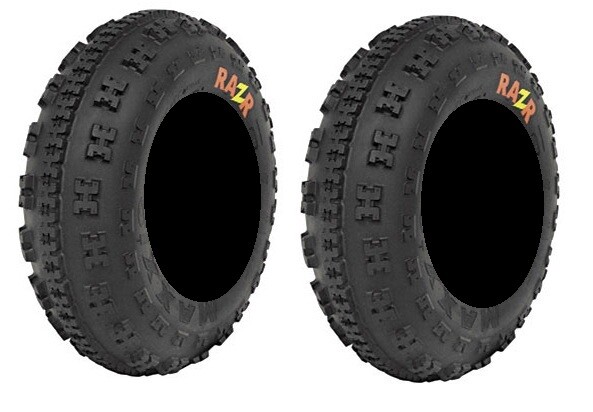 Pair of Maxxis Razr Front ATV Tires 4ply 21x7-10 (2)