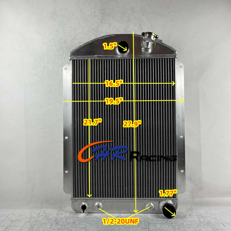 Aluminum Radiator For 1937 Chevrolet Master Car V8 Conversion Chevy Config Aluminum Radiator For 1937 Chevrolet Master Car V8 Conversion Chevy Config