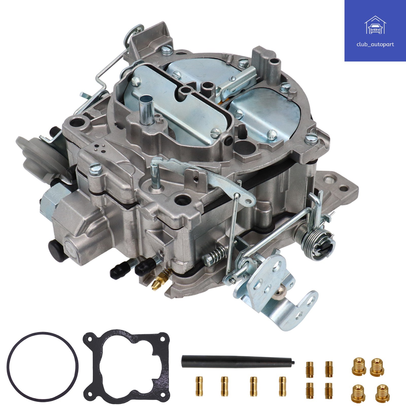 4 Barrels Carburetor for Edelbrock 1901R Rochester Quadrajet 4MV Chevy 1966-1973