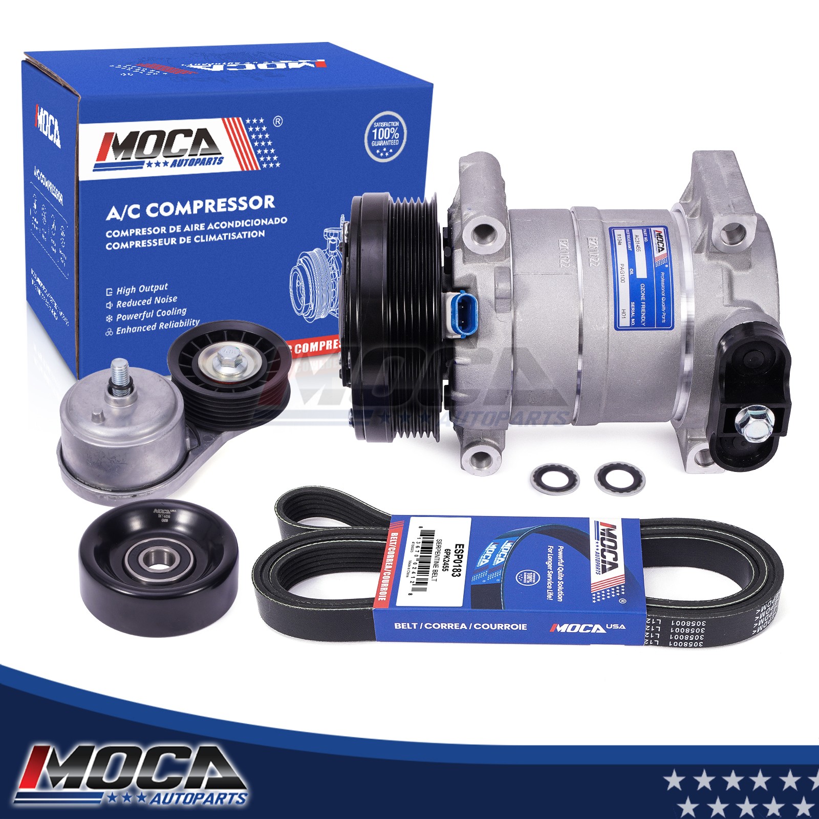 AC Compressor Kit for 97-99 Chevrolet C1500 C2500 GMC Suburban Yukon 5.0L 5.7L
