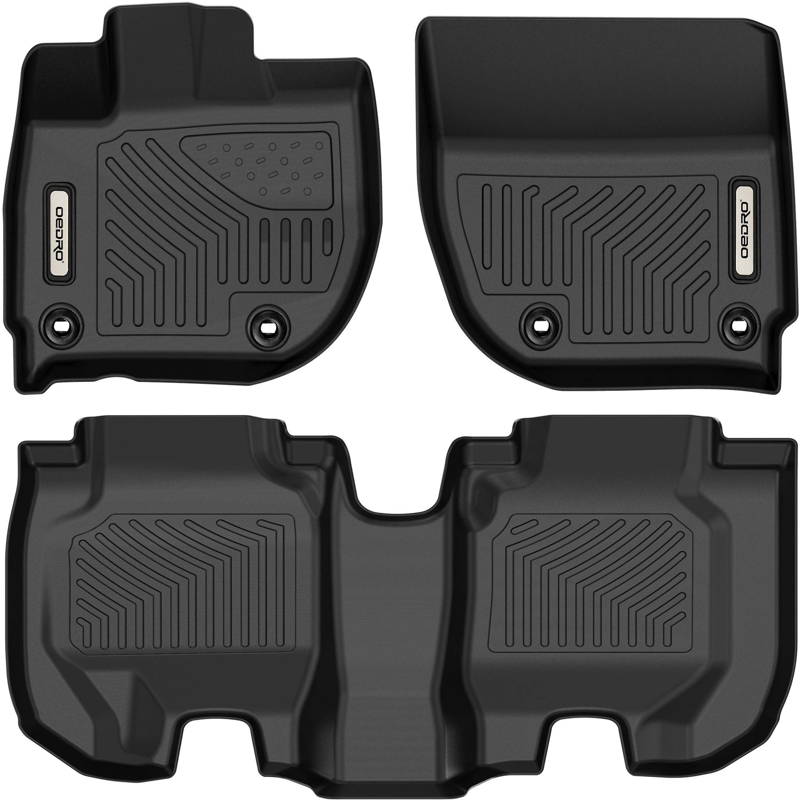 OEDRO Floor Mats for 2016-2022 Honda HRV Front & Rear TPE Liners  All-Weather