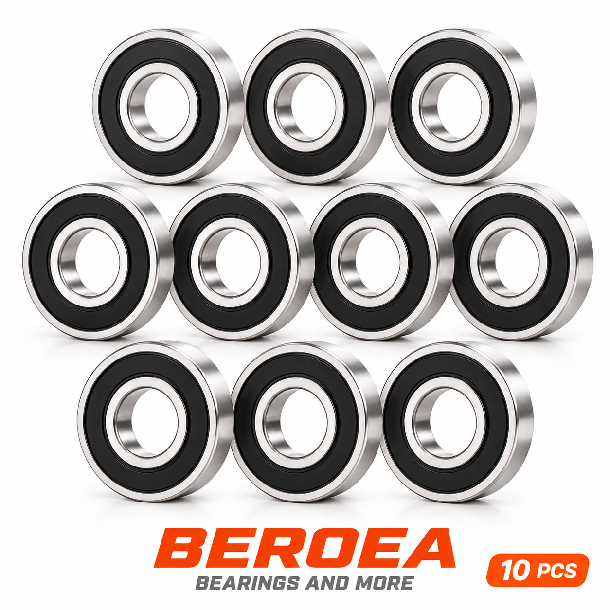 6700 2RS Rubber Sealed Deep Groove Ball Bearing 10x15x4mm 10PCS