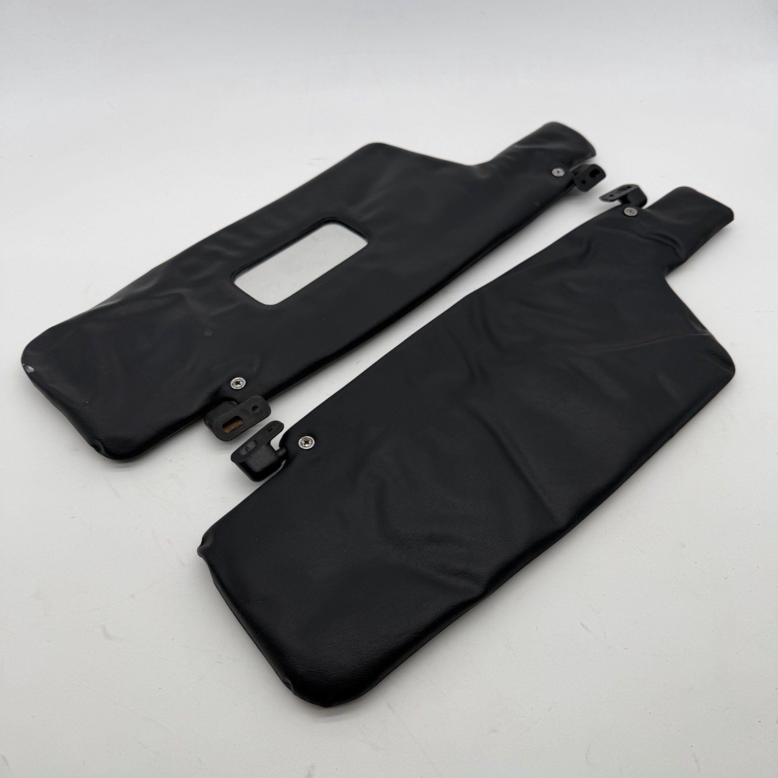 Porsche 911 Targa Sun Visor Pair BLACK Left & Right w/ Passenger Mirror VISORS Porsche 911 Targa Sun Visor Pair BLACK Left & Right w/ Passenger Mirror VISORS