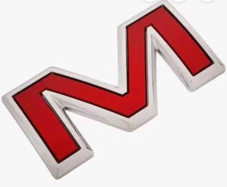 OEM GM GMC Tailgate Nameplate Red Letter \ OEM GM GMC Tailgate Nameplate Red Letter \