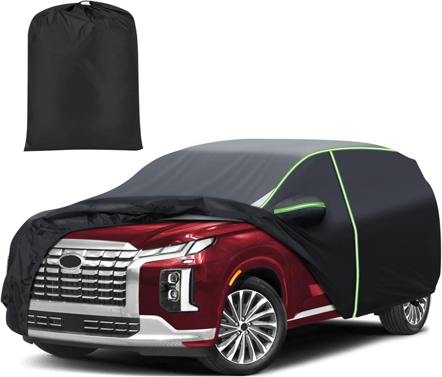 For Hyundai Palisade 2020-2026 7 Layers Car Cover All Weather with Zipper Door