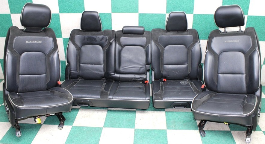 ⚠️DMG⚠️ 21\' Ram 1500 Crew Laramie Leather Heated Cooled Buckets Recline Backseat