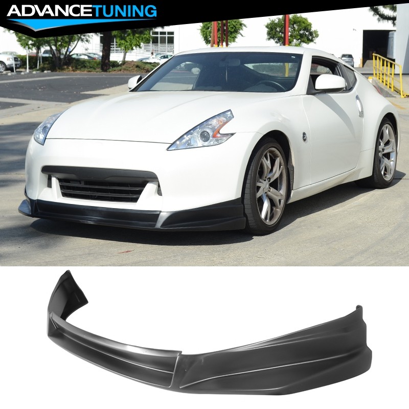 Fits 09-12 Nissan 370Z Convertible Coupe SL Style Front Bumper Lip Unpainted PU Fits 09-12 Nissan 370Z Convertible Coupe SL Style Front Bumper Lip Unpainted PU